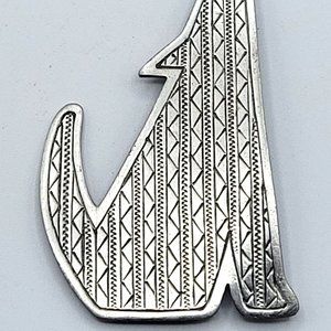 JJ Jonette 1988 Pewter Pin Brooch
